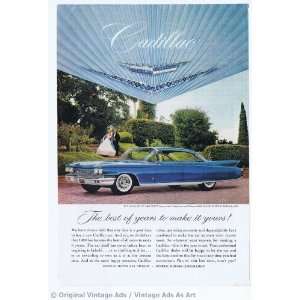  1960 Cadillac Blue Cadillac Coupe Vintage Ad Everything 