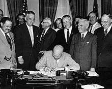 On June 1, 1954, this signing ceremony changed Armistice Day to 