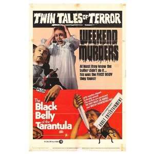 Weekend Murders/Blackbelly Of Tarantula Original Movie Poster, 27 x 