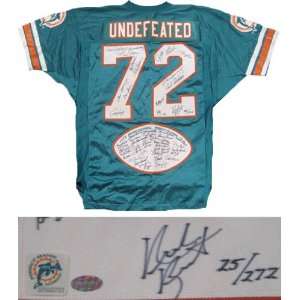  Autographed 1972 Miami Dolphins Jersey