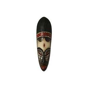  NOVICA Ethiopian wood mask, Hail to the Chief