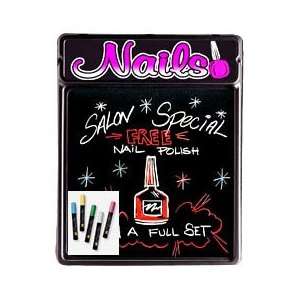  Nails Salon Pink Write On Neon Blackboard 20 x 24
