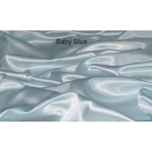   SHEET SET Poly Satin Baby Blue, Hosp. 38X68X9, 1 Only