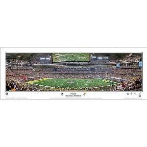   Bay Packers Super Bowl XLV Champions 1st & 10 Panoramic Print Unframed