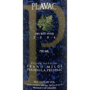  2006 Milos Plavac Mali Peljesac Peninsula Croatia 750ml 