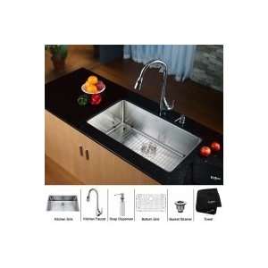  Kraus Kraus 32 inch Undermount Single Bowl Stainless Steel 