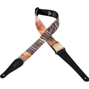   guitar strap sublimation printed with popular song lyric design