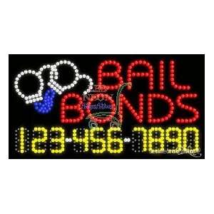  Bail Bonds LED Business Sign 17 Tall x 32 Wide x 1 Deep 