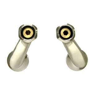   Nickel Vintage Solid Brass Swivel Elbows with 1/2 NPS and 3/4 Fema
