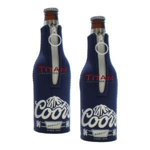  Coors Bottle Suits  Neoprene Beer Koozies   Set of 2 
