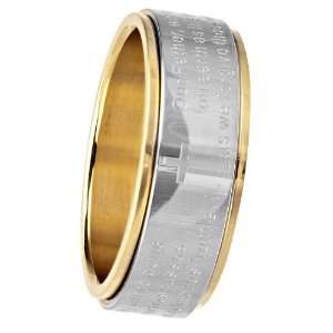  Steel Prayer Ring Which Is Also a Spinner This Ring Has An Entire 