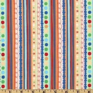  44 Wide Baby Looney Tunes Playtime Stripe Multi Fabric 