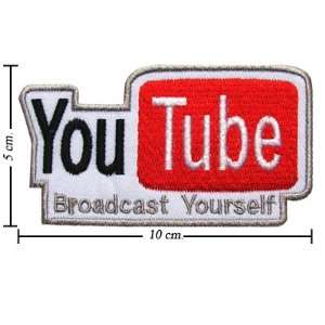  You Tube Logo Embroidered Iron on Patches From Thailand 