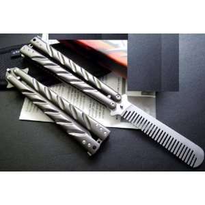  8.5 Inch Stainless Steel Practice Balisong Butterfly Knife 
