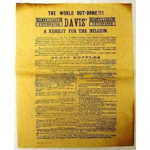  Patent Medicine Ad 1853