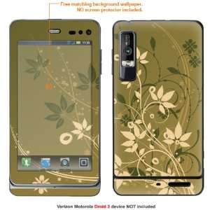  Protective Decal Skin STICKER for Verizon Motorola Droid 3 