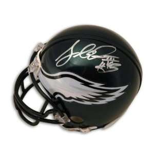  Leonard Weaver Autographed Philadelphia Eagles Mini Helmet 