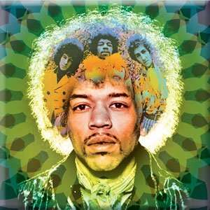 Jimi Hendrix ~ Jimi Hendrix Mastermind Magnet ~ 3 X 3  