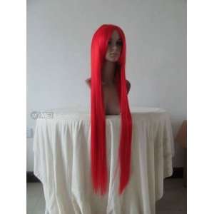  Long Straight Red Party Costume 100cm Cosplay Wigs Beauty