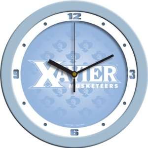  Xavier University Musketeers Glass Wall Clock