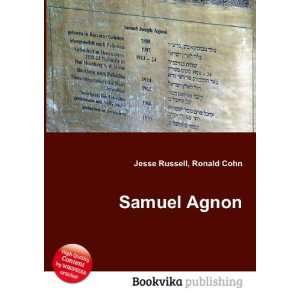  Samuel Agnon Ronald Cohn Jesse Russell Books