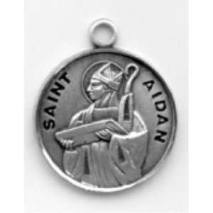  St. Aidan   Sterling Silver Medal (20 Chain) Everything 