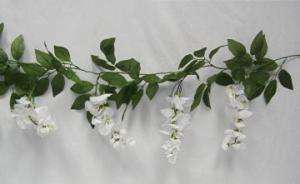 CREAM IVORY Wisteria Garland Wedding Arch Silk Flowers  