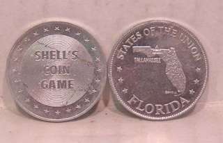 Lot 44 SHELLS COIN GAME States & Famous People  
