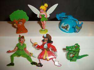 PETER PAN Disney NESTLE MAGIC 6 European Figurines 1998  