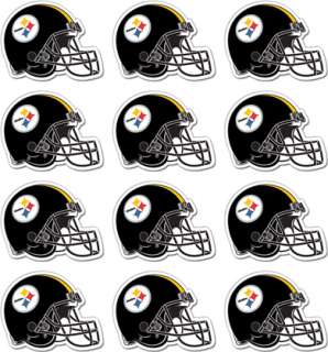 Sheet of 12 Pittsburgh Steelers NFL Decals Sticker  