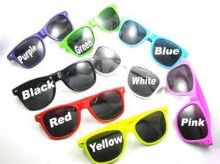 Color Wayfarer Vintage Retro Trendy Cool Sunglasses  