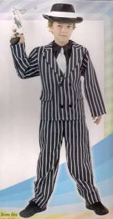 CHILDS/BOYS 1920S GANGSTER PINSTRIPE ZOOT SUIT COSTUME  