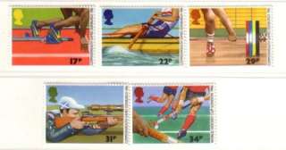 Great Britain Sc1149 3 1986 Commonwealth Games stampsNH  