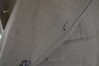 Hugo Boss Mens Brown 100% Virgin Wool Side Vent Sport Coat Blazer 
