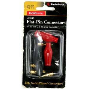  Flat Pin Connectors for 10 12 Gauge Wire (4 Pack 