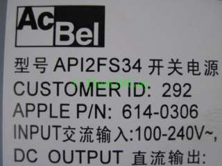 Apple 614 0306 API2FS34 PowerMac G5 600W Power Supply  
