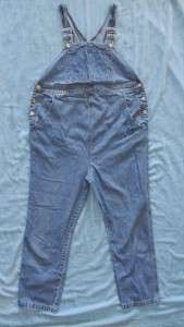 0321* Motherhood Womens Size S 38x26 Blue Jeans Overalls Pants 