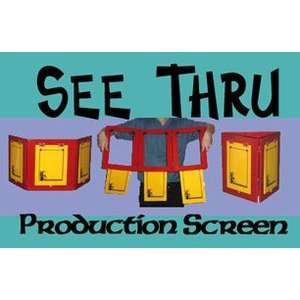  See thru Production Screen Wood Magic Stage Trick Silks 