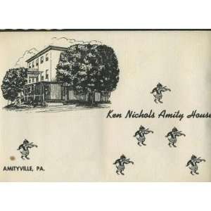  Ken Nichols AMITY HOUSE Placemat Amityville PA Everything 