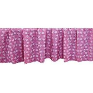  Pink floral Twin 3 Pcs Bed skirt