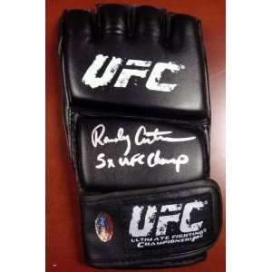 Randy Couture Autographed UFC Fighting Glove 5X UFC Champ PSA/DNA 