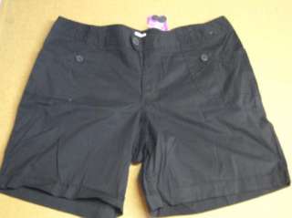 New with Tags Size 20W 20 Black JMS Womens Shorts Plus Size Walking 