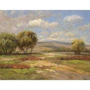  Daniel Carson 28W by 22H  Autumn Meadow CANVAS Edge #1 