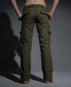 New Womens Superdry Cargo Lite Trousers XD1319/0900  