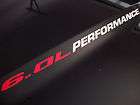 0L PERFORMANCE decals Silverado 1500 2500 HD GMC Vortec Chevy 