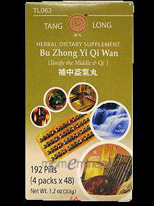 Bu Zhong Yi Qi Wan 192 pills by Tang Long Tea Pills  
