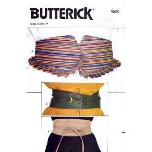  Butterick 4680 Sewing Pattern Misses Belts Medium Waist 26 