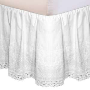  Veratex 4796_7 Hike Up Your Skirt Embroidered Bedskirt 