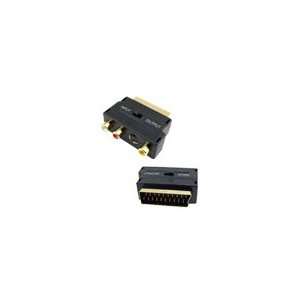  RGB Scart to Composite RCA S Video Audio AV TV Adapter for 