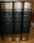   Interpretation of the Bible Commentary set by B. H. Carroll 3 volumes